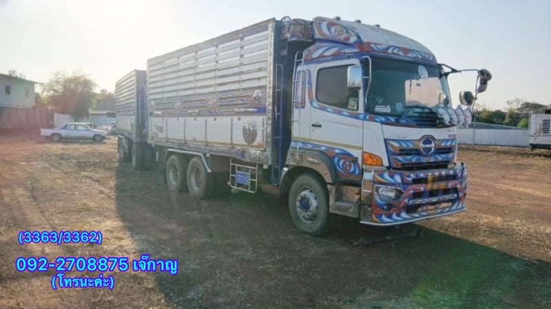 HINO FM 1 A ปี 2561สิบล้อดั้มพ์แม่ลูก (3363-3362)
