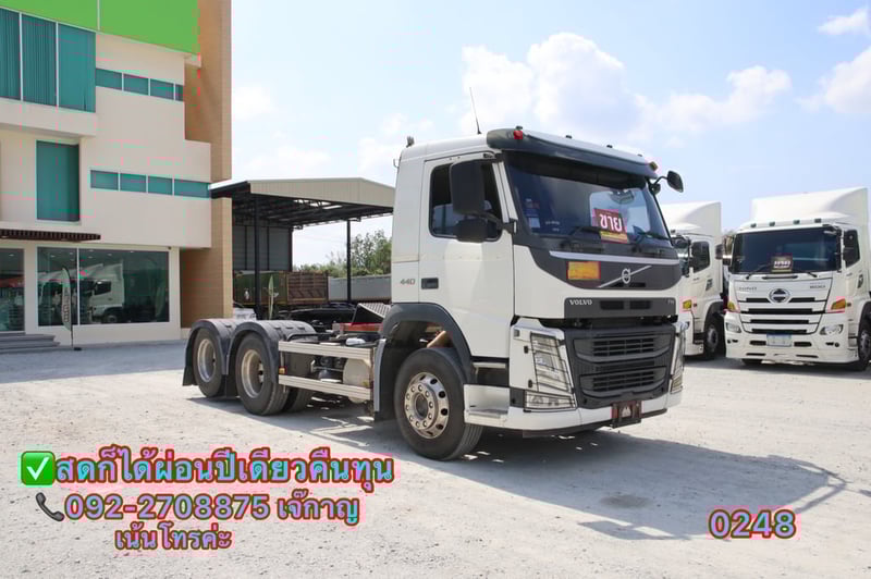 VOLVO FM 440แรงม้า รถบรรทุก หัวลาก 10ล้อ หัวลาก เฉพาะหัว ปี2017(0248)