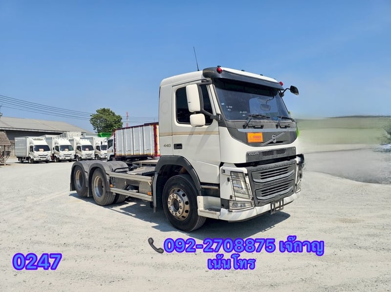 VOLVO FM 440แรงม้า รถบรรทุก หัวลาก 10ล้อ หัวลาก เฉพาะหัว ปี2017(0247)