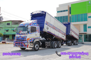 HINO FM 344แรงม้า รถบรรทุก 10ล้อ พ่วงแม่ลูก(3362-3363)