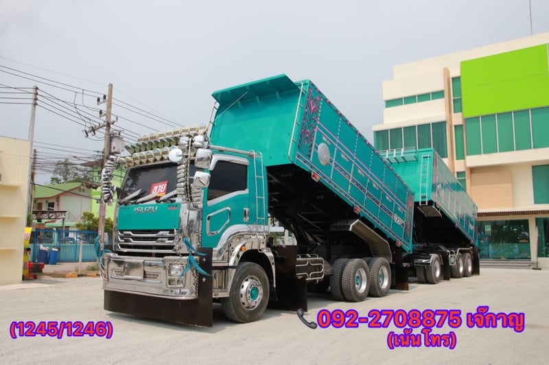 ISUZU FXZ 360แรงม้า รถบรรทุก 10ล้อ พ่วงแม่ลูก ปี2022(1245-1246)