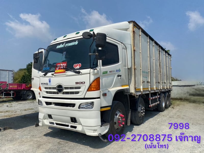 HINO GY 380แรงม้า รถบรรทุก 12ล้อ ตู้แห้ง ปี2009(7998)