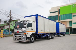 HINO FL 260แรงม้า รถบรรทุก 10ล้อ ตู้แห้ง ปี2022(7642-7643) HINO FL 260แรงม้า รถบรรทุก 10ล้อ ตู้แห้ง ปี2022(7642-7643)