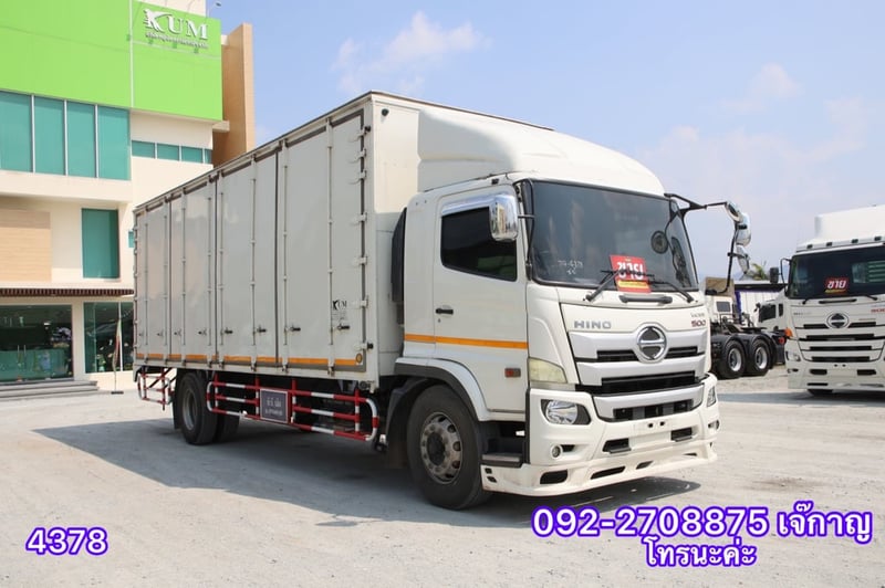 HINO FG 240แรงม้า รถบรรทุก 6ล้อ ตู้แห้ง ปี2018(4378)