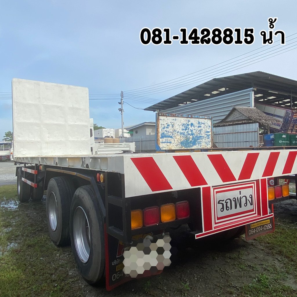 🚚 หางพื้นเรียบ สามเพลา อู่SSK ปี 60 (3648)