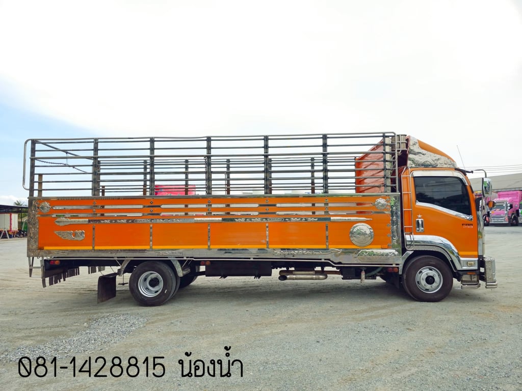 ISUZU FRR 210แรงม้า รถบรรทุก 6ล้อ กระบะคอกสูง ปี2020 (3563)