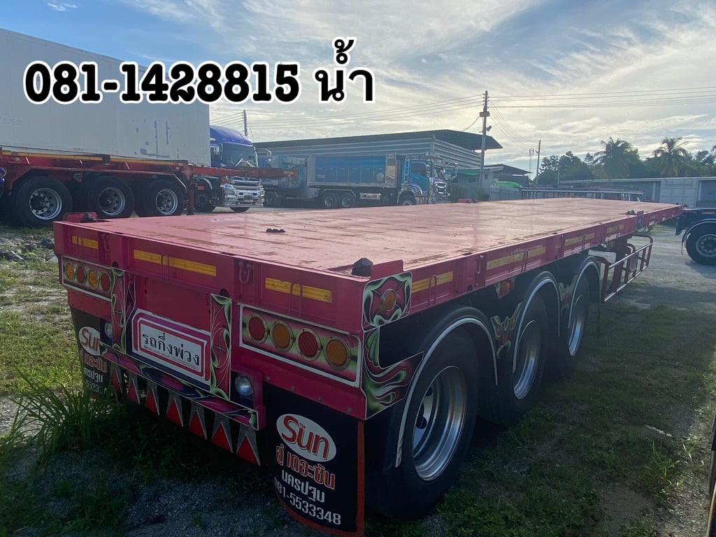 💥 หางพื้นเรียบ สามเพลา อู่เดอะซัน ปี 2565 (0376)