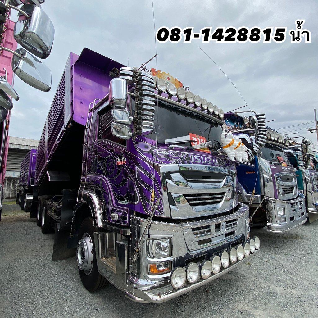 🚚 ISUZU FXZ 360แรงม้า รถบรรทุก 10ล้อ พ่วงแม่ลูก ปี2023 (9107 9108)