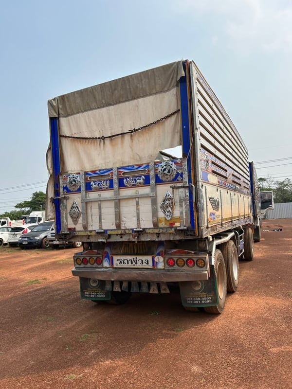 สิบล้อดั้มพ่วงคอกเกษตร HINO FM1A 344แรง ปี 2561 (3362,3363)