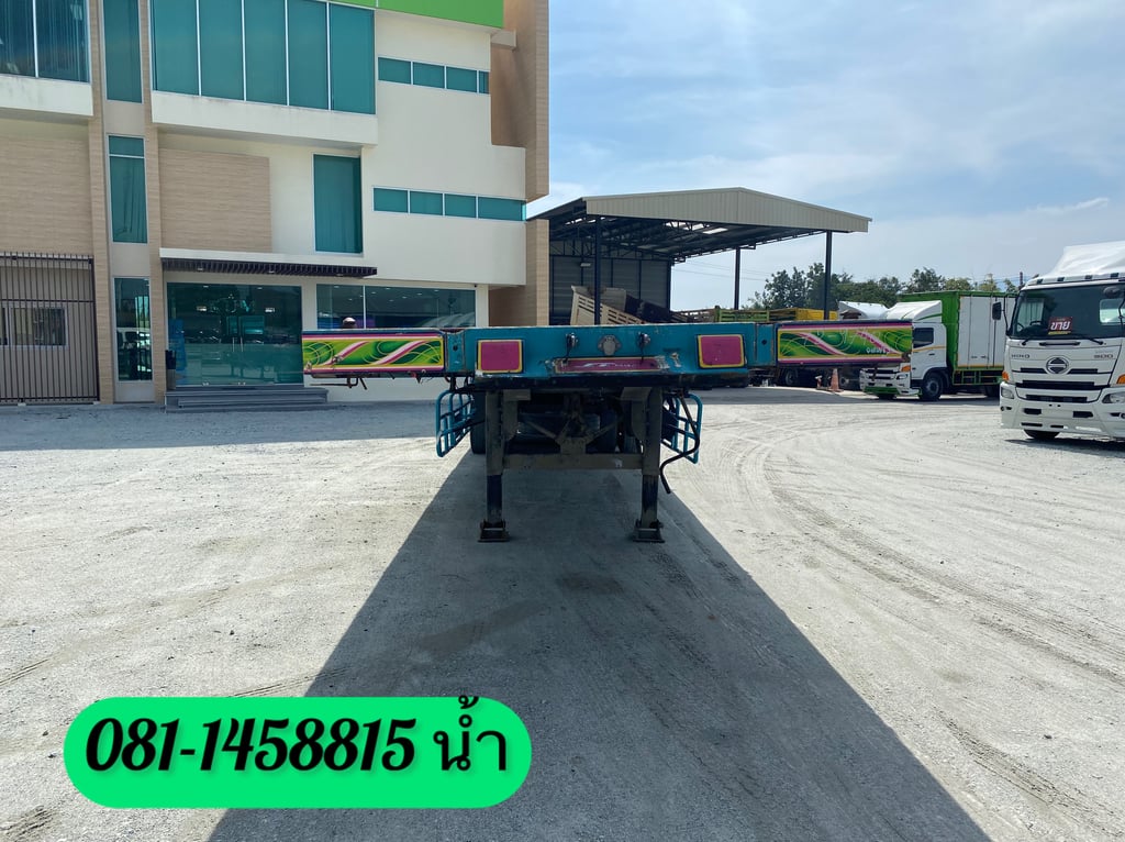 👉 หางพื้นเรียบ สามเพลา อู่ เอส.ที ปี 2561 (9740)