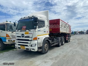 สิบล้อหัวลาก HINO FM1A 344 แรง ปี66 + หางเซมิดั้ม อู่พิรุฬแอสเซมบลีย์ ปี 66 (2356,2357) สิบล้อหัวลาก HINO FM1A 344 แรง ปี66 + หางเซมิดั้ม อู่พิรุฬแอสเซมบลีย์ ปี 66 (2356,2357)