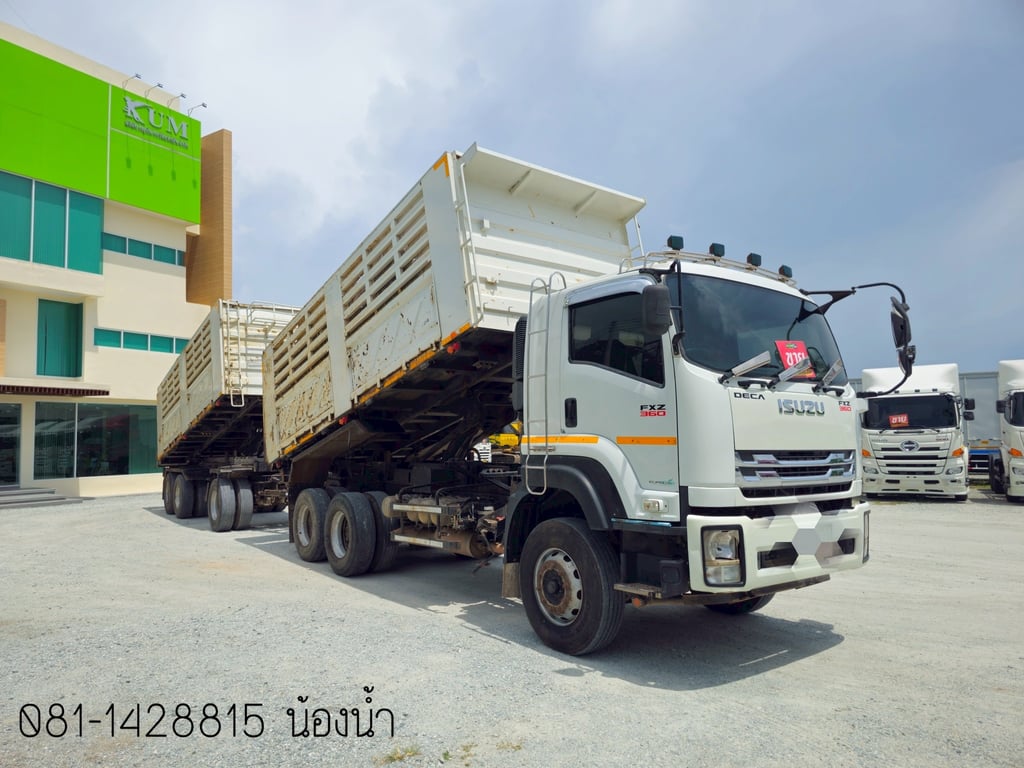 ISUZU FXZ 360แรงม้า รถบรรทุก 10ล้อ พ่วงแม่ลูก ปี2022 (3843 3844)