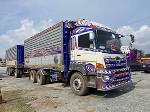 สิบล้อดั้มพ่วงคอกเกษตร HINO FM1A 344แรง ปี 2561 (3362,3363)