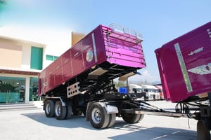 สิบล้อดั้มพ์ HINO FM2P 380  แรง ปี 2565 + หางดั้มพ์ สามเพลา อู่ ส.สมบัติ ปี 2565 (2089,2900)