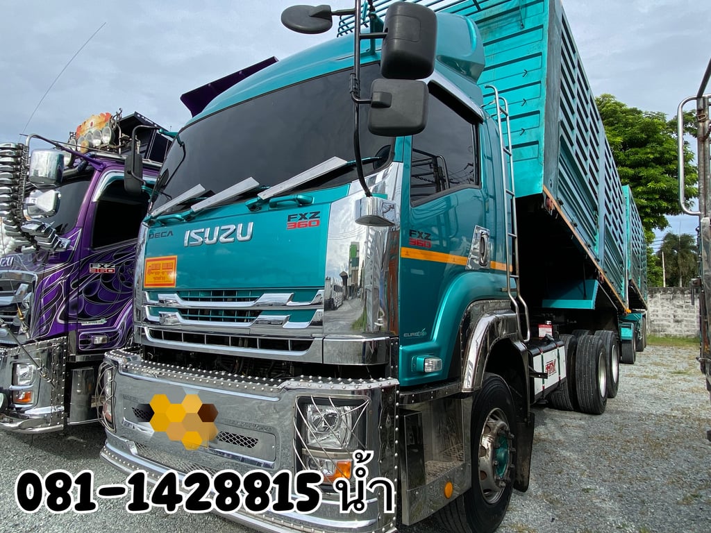 ISUZU FXZ 360แรงม้า รถบรรทุก 10ล้อ พ่วงแม่ลูก ปี2023 (5392 5393)