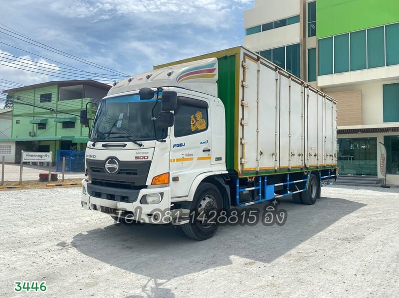 ‼️ด่วน รถกำลังเข้าลาน Vายตัด 1,220,000.-‼️หกล้อตู้สิบบาน HIJO FG8J 240 แรง ปี2559 (3446)