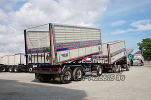 สิบล้อดั้มพ์ HIINO FM1A 344 แรง ปี 2561 + หางดั้มพ์ สามเพลา อู่เดอะฟินิกซ์  ปี 2561 (3362,3363)