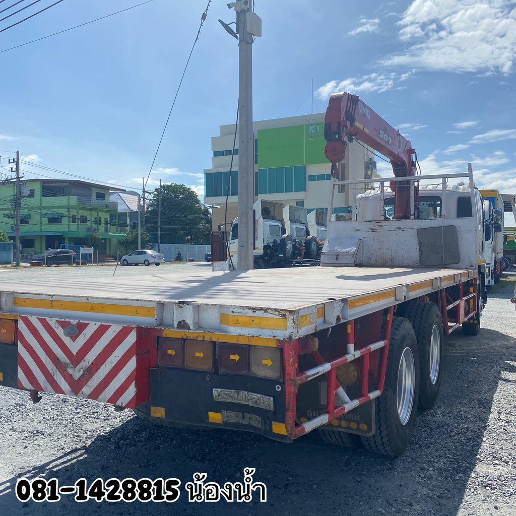 ISUZU FVM 240แรงม้า รถบรรทุก 10ล้อ กระบะเหล็กติดเครน ปี2013 (7224) ISUZU FVM 240แรงม้า รถบรรทุก 10ล้อ กระบะเหล็กติดเครน ปี2013 (7224)