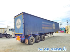 หางตู้ผ้าใบ สามเพลา อู่สามมิตร ปี 2565 (0160) หางตู้ผ้าใบ สามเพลา อู่สามมิตร ปี 2565 (0160)