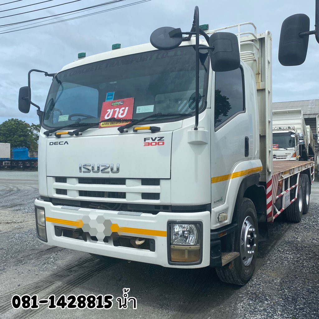 ISUZU FVZ 300แรงม้า รถบรรทุก 10ล้อ พื้นเรียบ ปี2014 (0832)