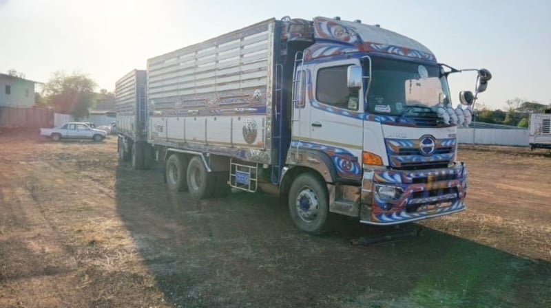 สิบล้อดั้มพ่วงคอกเกษตร HINO FM1A 344แรง ปี 2561 (3362,3363)