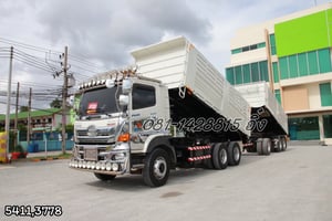 สิบล้อดั้มพ์ HINO FM1A 344 แรง ปี 2566 + หางดั้มพ์ สองเพลา อู่แม็กเทรลเลอร์ ปี 2565 (5411,3778) สิบล้อดั้มพ์ HINO FM1A 344 แรง ปี 2566 + หางดั้มพ์ สองเพลา อู่แม็กเทรลเลอร์ ปี 2565 (5411,3778)