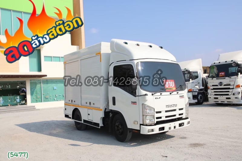 หกล้อตู้ ISUZU NMR 130 แรง ปี 2558 (5477)