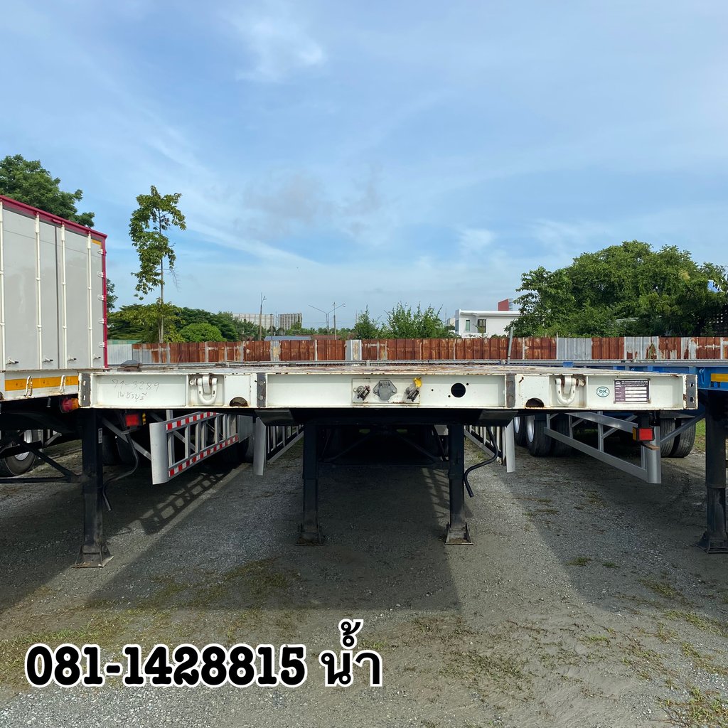 🚚หางพื้นเรียบ สามเพลา อู่สามมิตร ปี 2564 (3289) 🚚หางพื้นเรียบ สามเพลา อู่สามมิตร ปี 2564 (3289)