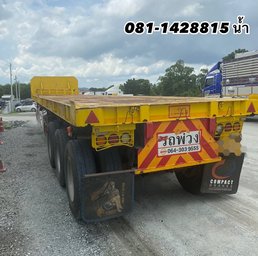 ⏩️ หางพื้นเรียบ สามเพลา อู่ WAFA  ปี 2563  (6112)