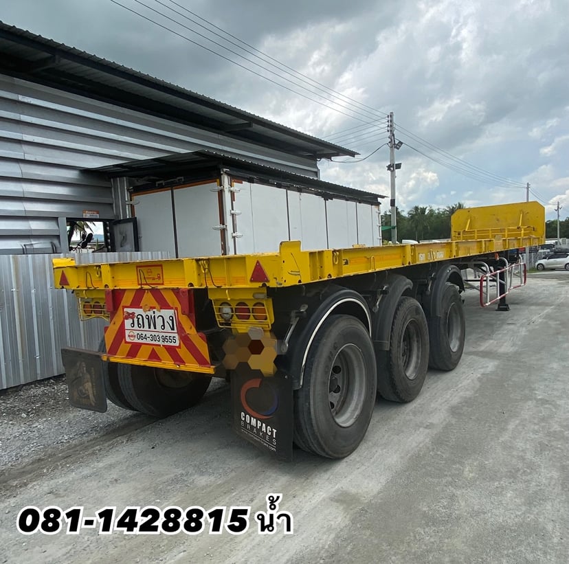 ⏩️ หางพื้นเรียบ สามเพลา อู่ WAFA  ปี 2563  (6112)
