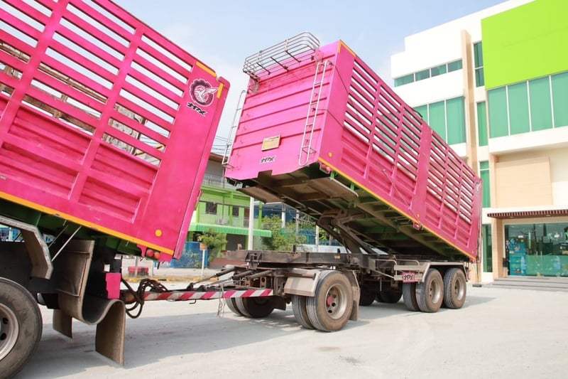 สิบล้อดั้มพ์ ISUZU FXZ 360 แรง ปี 2565 + หางดั้มพ์ สามเพลา อู่เดอะฟินิกซ์  ปี 2565 (2591,2592)