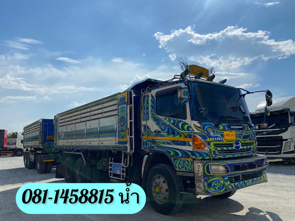 🚚 HINO FM 344แรงม้า รถบรรทุก 10ล้อ พ่วงแม่ลูก ปี2013 (3163 3164) 🚚 HINO FM 344แรงม้า รถบรรทุก 10ล้อ พ่วงแม่ลูก ปี2013 (3163 3164)