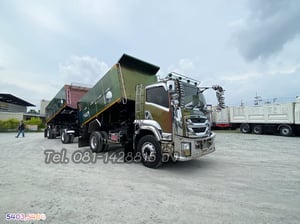 หกล้อดั้มพ์  ISUZU FTR 240 แรง ปี 2565 + หางดั้มพ์ สองเพลา อู่เดอะฟินิกซ์ ปี 2565 (5403,5404)
