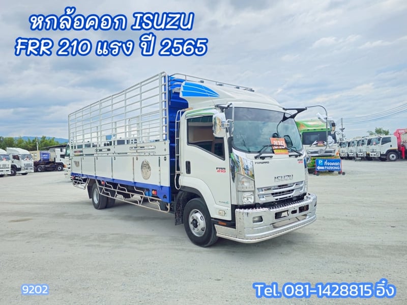 หกล้อคอก ISUZU FRR 210 แรง ปี 2565 ยาว 6.8 สูง 2.2 กว้าง 2.47 (9202)