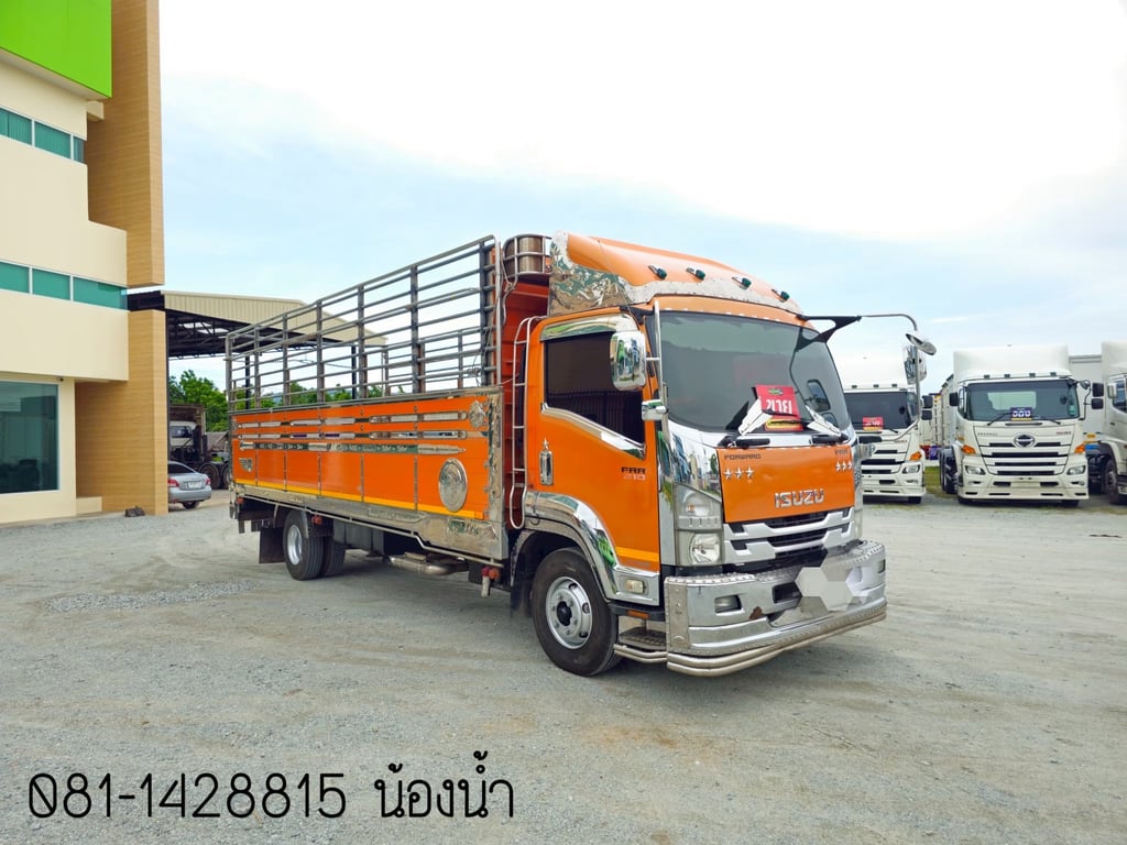 ISUZU FRR 210แรงม้า รถบรรทุก 6ล้อ กระบะคอกสูง ปี2020 (3563)