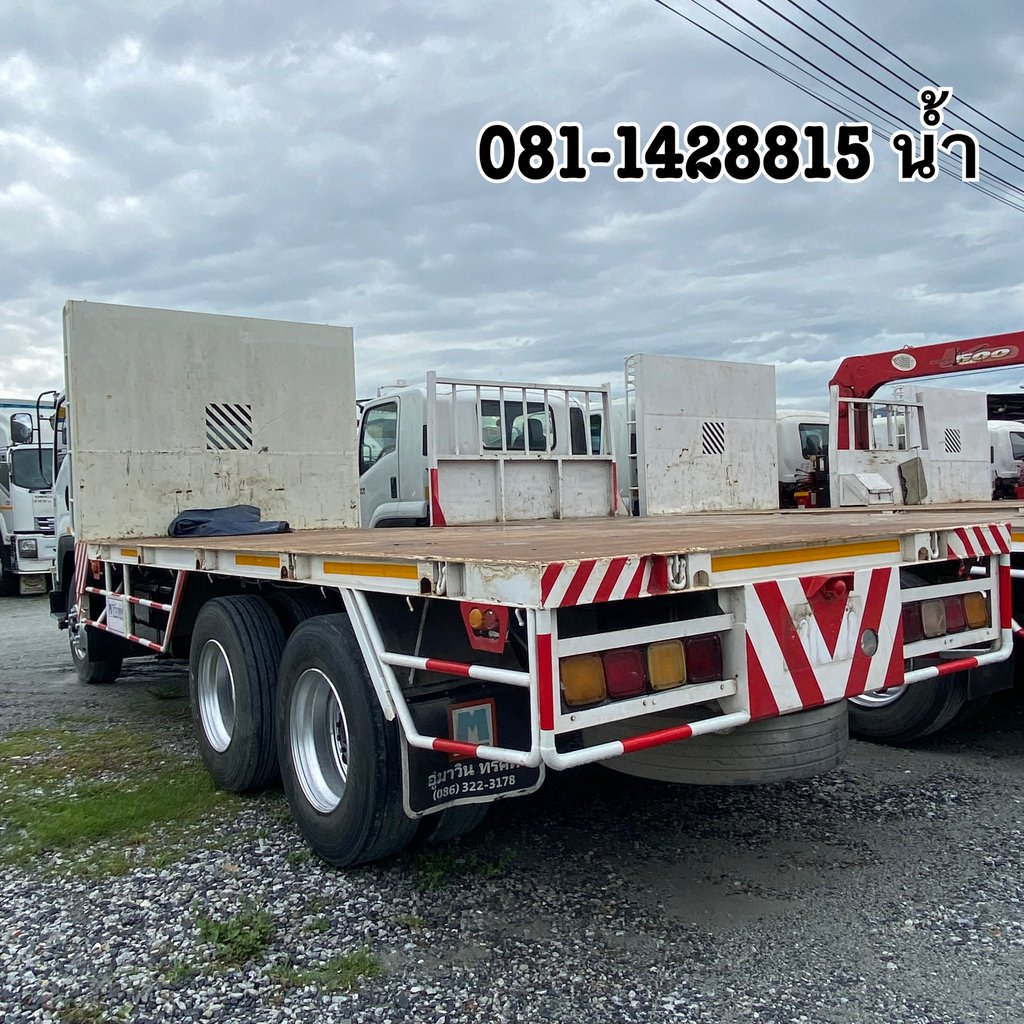 🚚สิบล้อพื้นเรียบสองเพลา ISUZU FVZ 300 แรงม้า ปี 2557 (0832)