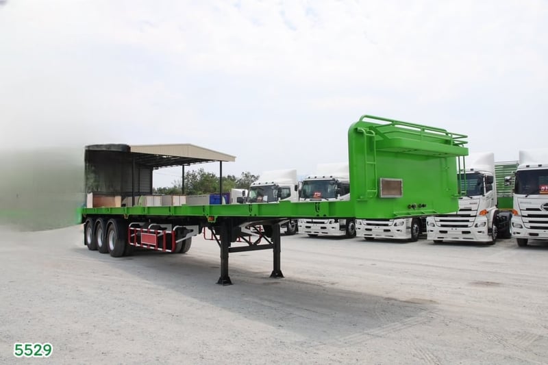 หางพื้นเรียบ สามเพลา อู่ส.สมบัติ ปี 2561 (5529)