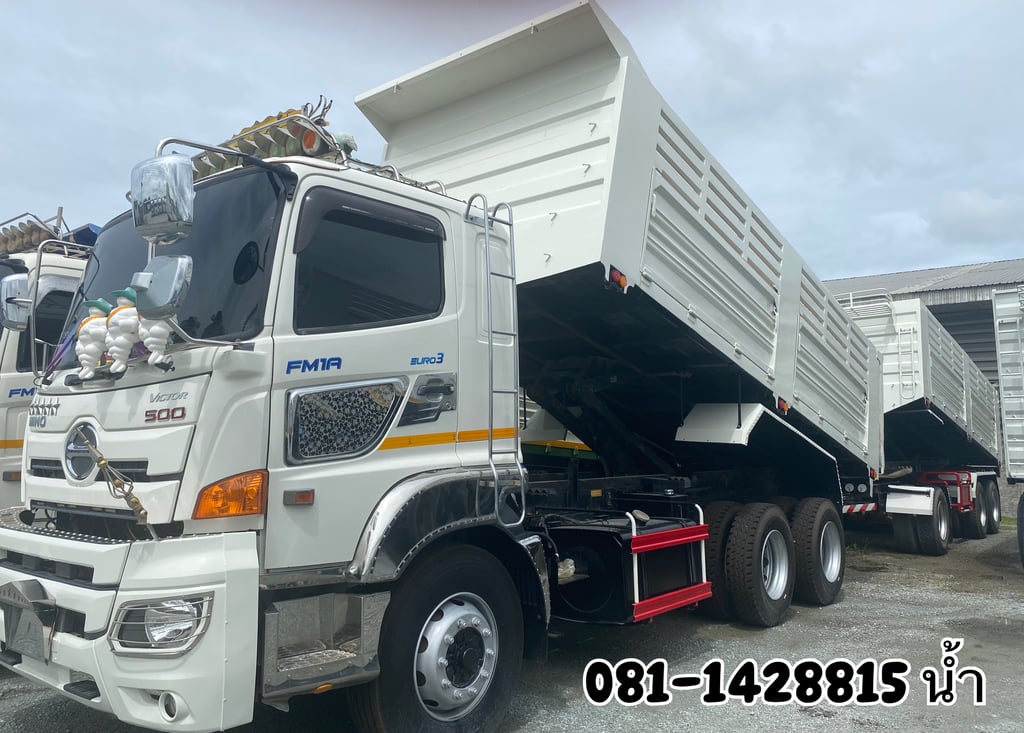 HINO FM 344แรงม้า รถบรรทุก 10ล้อ กระบะเหล็ก ปี2022 (1820 1821)