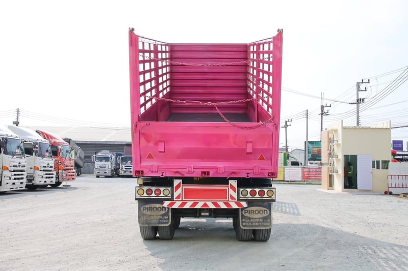 สิบล้อดั้มพ์ HINO FM1A 344 แรง ปี 2565 + หางดั้ม สามเพลา อู่พิรุธ ปี 2565 (0932 0933)