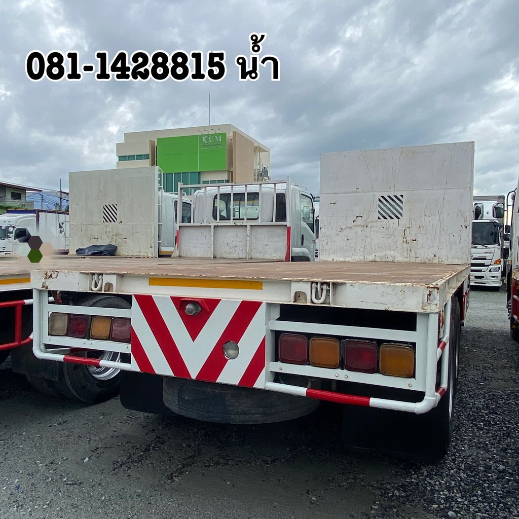 🚚สิบล้อพื้นเรียบ ISUZU FVZ 300 แรง ปี 2557 (0978) 🚚สิบล้อพื้นเรียบ ISUZU FVZ 300 แรง ปี 2557 (0978)