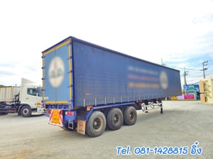 หางตู้ผ้าใบ สามเพลา อู่สามมิตร ปี 2565 (0160) หางตู้ผ้าใบ สามเพลา อู่สามมิตร ปี 2565 (0160)