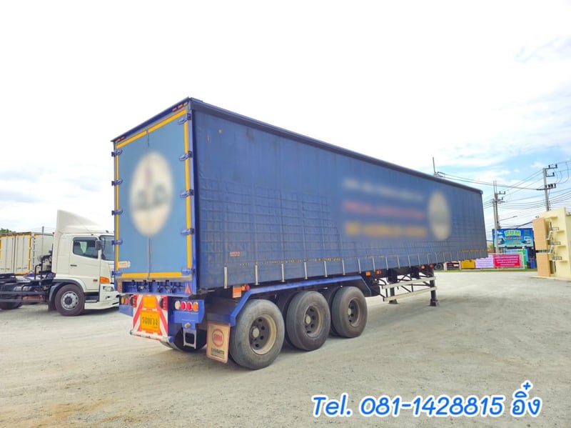 หางตู้ผ้าใบ สามเพลา อู่สามมิตร ปี 2565 (0160) หางตู้ผ้าใบ สามเพลา อู่สามมิตร ปี 2565 (0160)