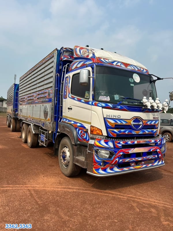 สิบล้อดั้มพ่วงคอกเกษตร HINO FM1A 344แรง ปี 2561 (3362,3363)