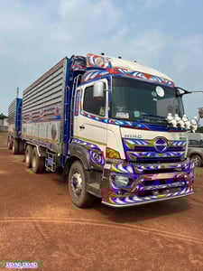 สิบล้อดั้มพ่วงคอกเกษตร HINO FM1A 344แรง ปี 2561 (3362,3363)