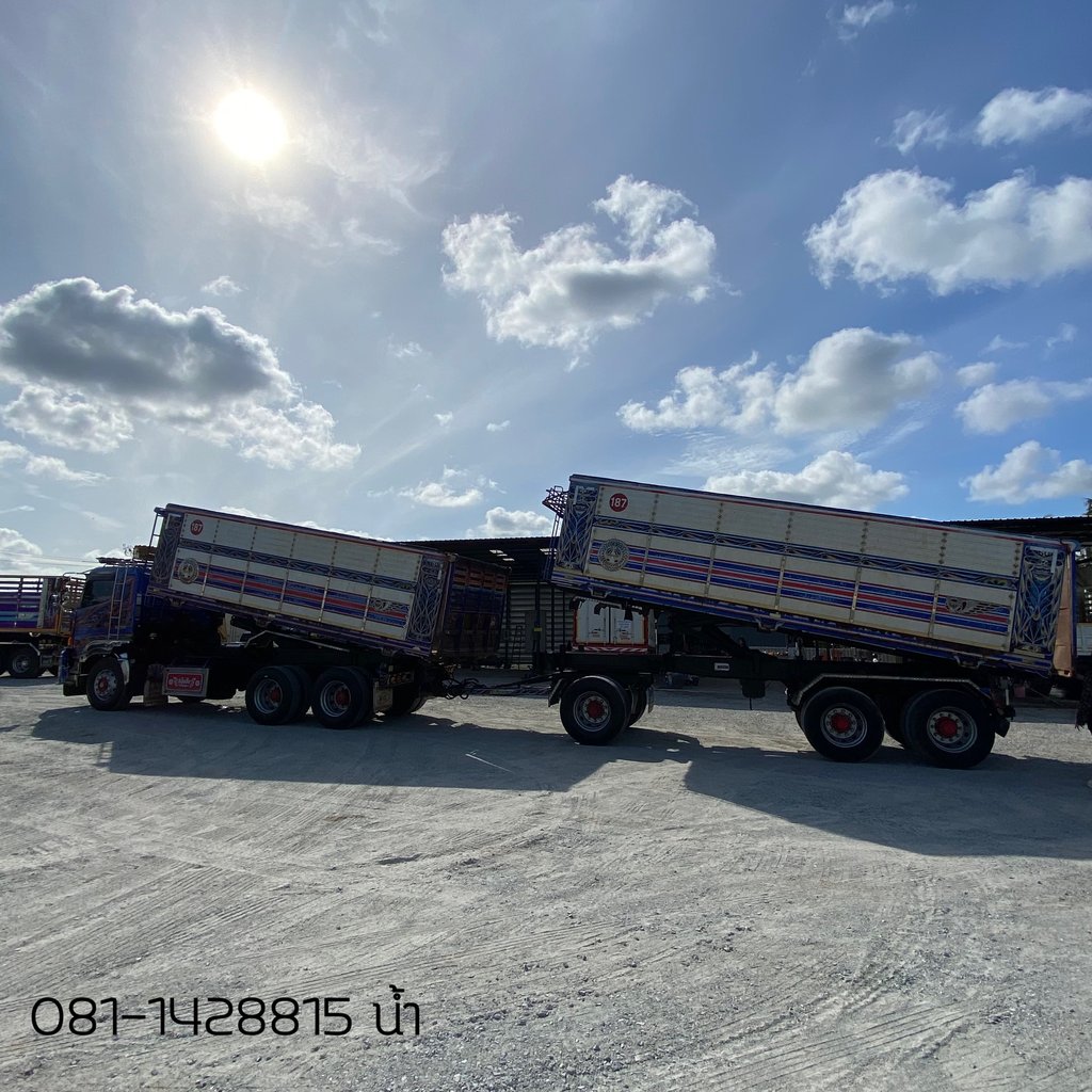 HINO FM 344แรงม้า รถบรรทุก 10ล้อ พ่วงแม่ลูก ปี2017 (7825)
