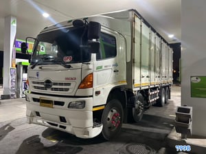 สิบสองล้อตู้สิบบาน HINO GY2P 380 แรง ปี 52 หลังคาลอน (7998)