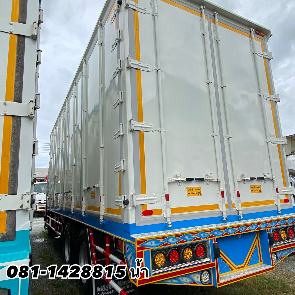 🚚 สิบล้อตู้ ISUZU FVM 240 แรง เพลาเดียว ปี 2556 (4822)