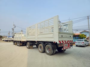 สิบสองล้อคอก Volvo FM 440 แรง ปี 2556 + หางคอก สามเพลา ปี 64 (2894 0735)