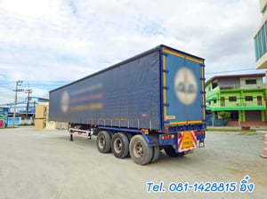 หางตู้ผ้าใบ สามเพลา อู่สามมิตร ปี 2565 (0160
