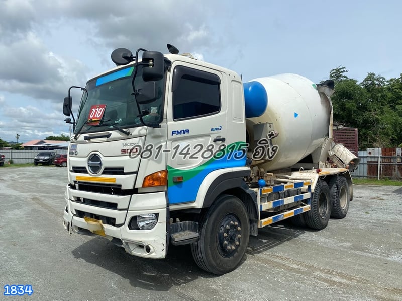 สิบล้อโม่ปูน HINO FM1A 344 แรง ปี2567 (1834)